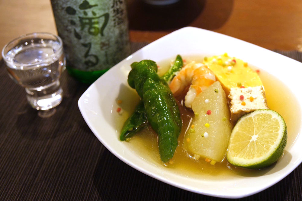 夏の限定メニュー 冷やしおでん〜ジュレだし〜