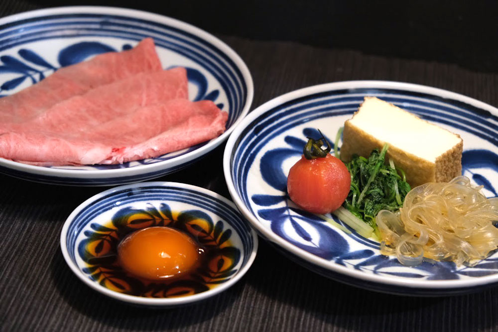 夏の限定メニュー 窪田牛すき焼き
